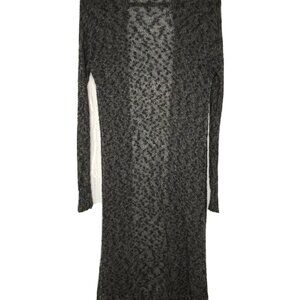 Abercrombie & Fitch Women’s Black Variegated Open Cardigan Duster Size XS/S
